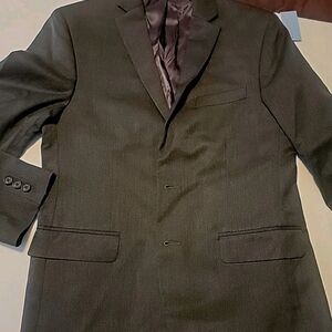 Lauren Ralph Lauren Dark Gray Blazer Jacket Black Label Womens Small